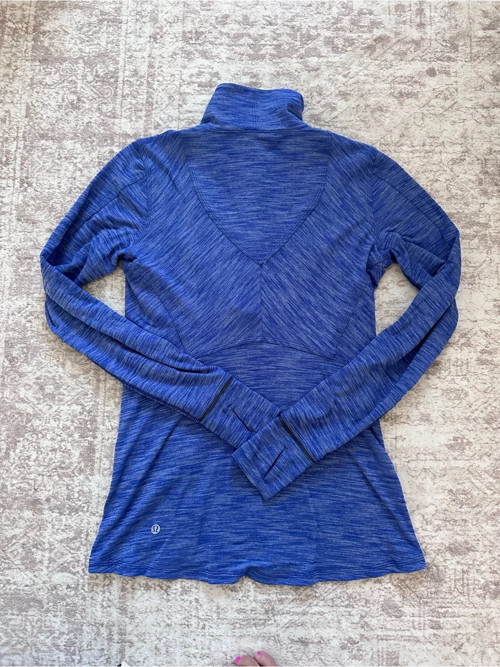 lululemon athletica Royal Blue Quarter-Zip Heathered Pullover